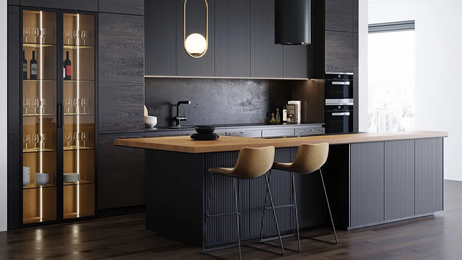 Professional kitchen background